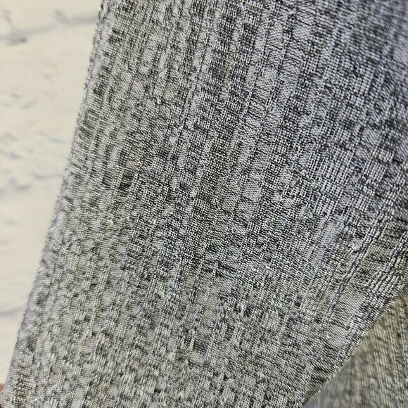 Zara Collection Size Small Gray/Silver Ribbed High-Low Long Sleeve Pullover Top - Picture 3 of 9